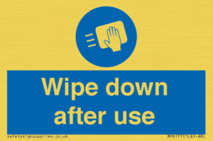 Wipe down after use